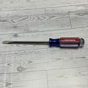 Craftsman Slotted Flat Head Screwdriver 1/4 Inch CMHT65015 Red Blue Handle